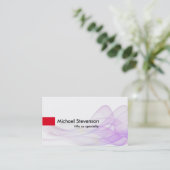 Wave Pattern Abstract Moderne unieke consultant Visitekaartje (Staand voorkant)