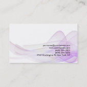 Wave Pattern Abstract Moderne unieke consultant Visitekaartje (Achterkant)