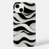Wave Pattern Line Art Case-Mate iPhone Case (Achterkant)