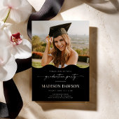 Wave Photo Graduation Party Invite Announcement Kaart