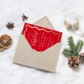 Wave Red Holiday Party Folie Uitnodiging