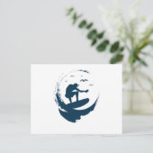 Wave Rider Briefkaart (Staand voorkant)