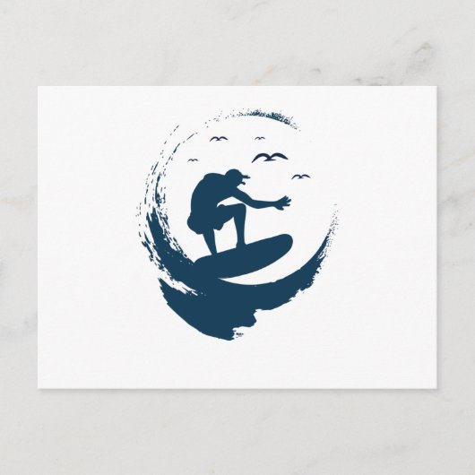 Wave Rider Briefkaart (Voorkant)
