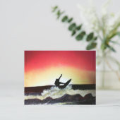 Wave Rider Briefkaart (Staand voorkant)