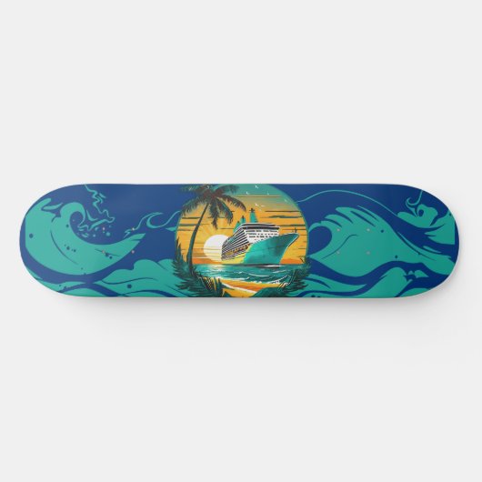 Wave Rider: De Oceanische Skateboard Avontuur (Horizontaal)