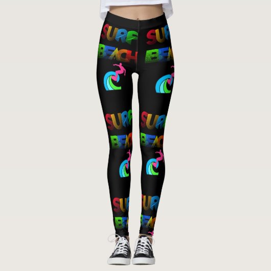 Wave Rider Surf Leggings (Voorkant)