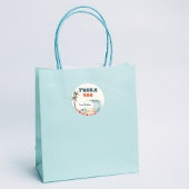 Wave Rider Surf Verjaardagsfeest Bedankt Ronde Sticker