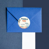 Wave Rider Surf Verjaardagsfeest Bedankt Ronde Sticker