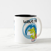 Wave Rider Tweekleurige Koffiemok (Voorkant rechts)