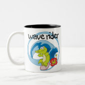 Wave Rider Tweekleurige Koffiemok (Links)