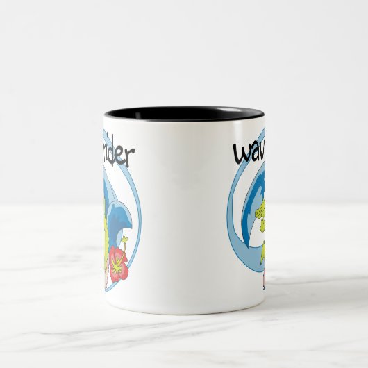 Wave Rider Tweekleurige Koffiemok (Center)