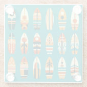 Wave Riders Glazen Onderzetter (Achterkant)