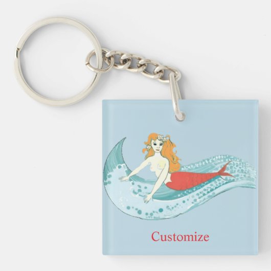 Wave-Riding Mermaid Thunder_Cove Sleutelhanger (voorkant)