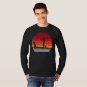 Wave riding SUP with dog stand up paddle dog cool  T-shirt (Voorkant volledig)