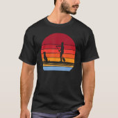Wave rijden SUP met hond stand up paddle hond cool T-shirt (Voorkant)