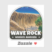Wave Rock, Western Australië Sticker (Vel)