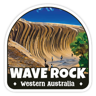 Wave Rock, Western Australië Sticker