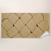Wave Rope Ocean Plait Knoop Bootdek Strandlaken (Voorkant)