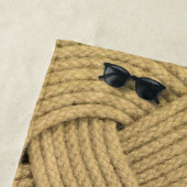 Wave Rope Ocean Plait Knoop Bootdek Strandlaken (In situ)