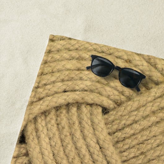 Wave Rope Ocean Plait Knoop Bootdek Strandlaken (In situ)