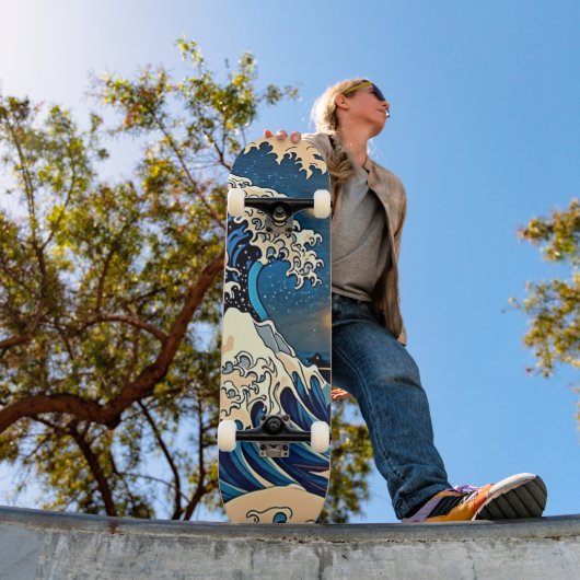  Wave Skateboard - Retro Groovy Design (Buiten 1)