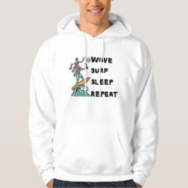 Wave Surf slaap herhaal Hoodie