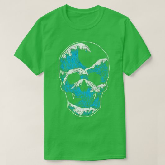 Wave Surfer Skull T-shirt (Design voorkant)