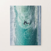 Wave Surfer Surfing Sports Blue Ocean Legpuzzel (Verticaal)