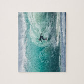 Wave Surfer Surfing Sports Blue Ocean Legpuzzel (Verticaal)
