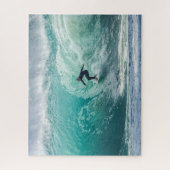 Wave Surfer Surfing Sports Blue Ocean Legpuzzel (Verticaal)