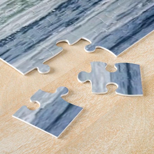 Wave Surfer Surfing Sports Blue Ocean Legpuzzel (Zijkant)