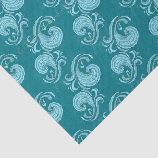 Wave Swirls Tissuepapier (Detail)