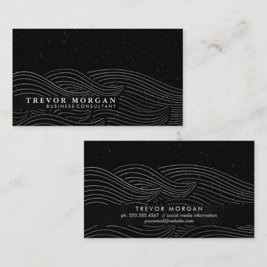Wave Swirls Visitekaartje (Voorkant / Achterkant)