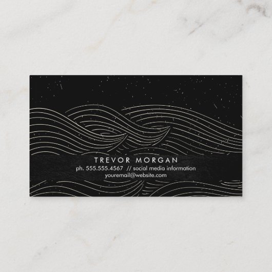 Wave Swirls Visitekaartje (Achterkant)