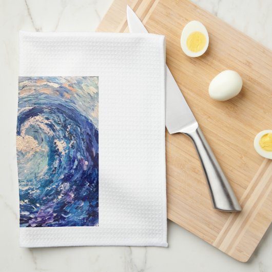 Wave Theedoek (Quarter Fold)