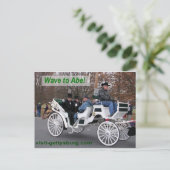 Wave to Abe Lincoln Briefkaart (Staand voorkant)