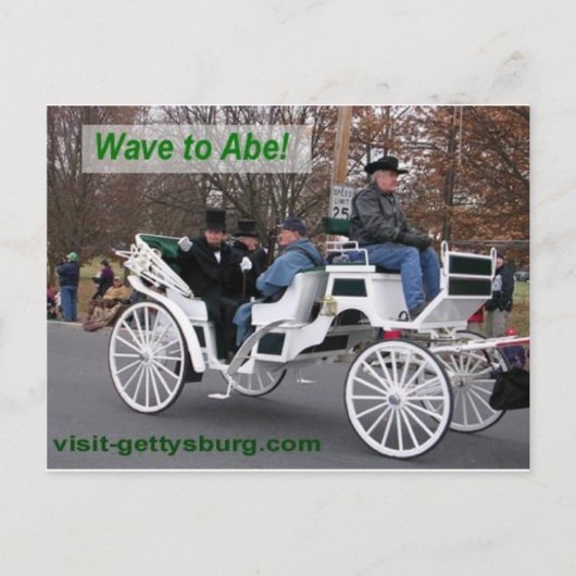 Wave to Abe Lincoln Briefkaart (Voorkant)