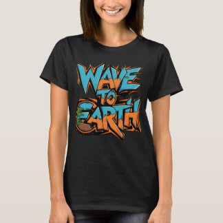 Wave to Earth kleurrijke logo T-shirt