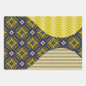 Wave Tri-Pattern Set van inpakpapier Vel (Voorkant)