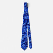 Wave Trip Floral Paisley Two-side Printed Stropdas (Voorkant)