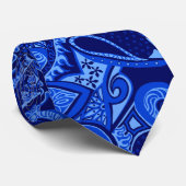 Wave Trip Floral Paisley Two-side Printed Stropdas (Opgerold)