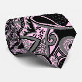 Wave Trip Floral Paisley Two-side Printed Stropdas (Opgerold)