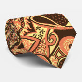 Wave Trip Floral Paisley Two-side Printed Stropdas (Opgerold)