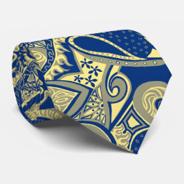 Wave Trip Floral Paisley Two-side Printed Stropdas