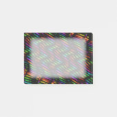 Wave Twists Hot Rainbow Gem Mosaic Artwork Post-it® Notes (Voorkant)