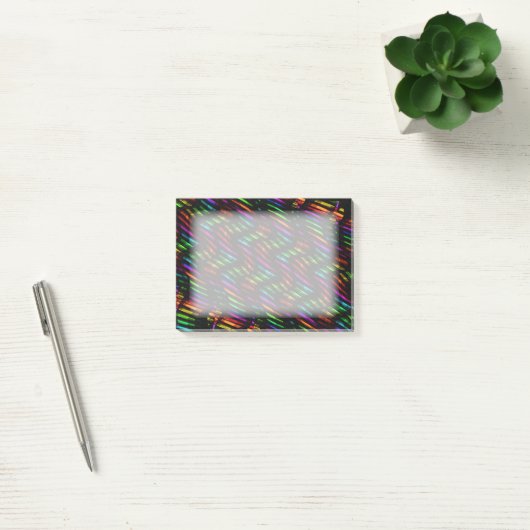Wave Twists Hot Rainbow Gem Mosaic Artwork Post-it® Notes (Kantoor)
