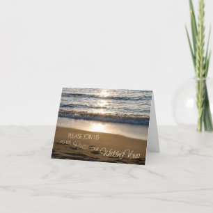 Wave Vow Renewal Ceremony Invitation Kaart