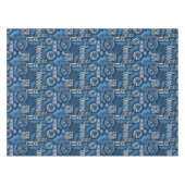 Wave Warrior Hawaiian Primitive Tapa Tafelkleed (Voorkant (Horizontaal))