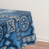 Wave Warrior Hawaiian Primitive Tapa Tafelkleed (Voorbeeld)