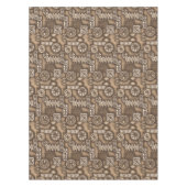 Wave Warrior Hawaiian Primitive Tapa Tafelkleed (Voorkant)